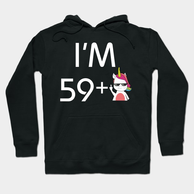 I Am 60 Years Old Funny Unicorn 60th Birthday Gift Hoodie by EduardjoxgJoxgkozlov